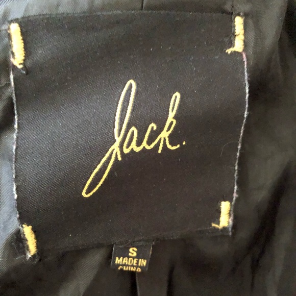 Jack by BB Dakota Black Belted Thigh Length Coat - Picture 3 of 3